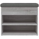  Klupa za cipele siva boja hrasta 62x32x50 cm konstruirano drvo | Eponuda.ba