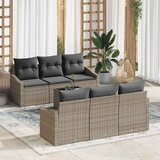  Set sofe s jastukom s pohranom 7 pcs Siva poliratan | shoptok.hr