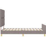  Krevetna konstrukcija Sivo-smeđa 90 x 190 cm tkanina | shoptok.hr