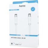 Hama 205047 5 m antenski koaksialni kabel, bel, 90 dB | Shoptok.si
