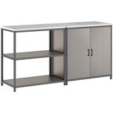  Kuhinjski set za pohranu s policom s pohranom 2 pcs Rđa | shoptok.hr