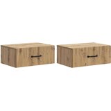  Stenski nočni omarici 2 pcs Artisan hrast 49 x 34,5 x 20 cm, (5000209992) | Shoptok.si