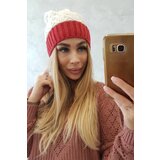 Kesi Cap with fleece Bibiana K264 burgundy + ecru | shoptok.hr