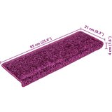  Prostirke za stepenice 20 kom 65x21x4 cm ljubičaste pravokutne rubove | shoptok.hr