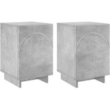  Noćni ormar 2 kom. Betonska siva 33 5 x 34 5 x 50 cm - Betonska siva 2 | shoptok.hr
