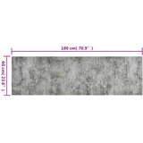  Kuhinjski tepih perivi s uzorkom betona 60 x 180 cm baršunasti | Eponuda.com