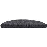 vidaXL Preproge za stopnice samolepilne 30 kosov temno siva 56x17x3 cm | Shoptok.si