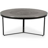 MOME Crni/sivi okrugao stolić za kavu u mat dekoru ø 90 cm Clarisa – | shoptok.hr