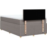 vidaXL Box spring postelja z vzmetnico taupe 120x200 cm blago, (21291960) | Shoptok.si