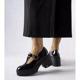 Gemre Black patent leather shoes Karino with buckles | shoptok.hr