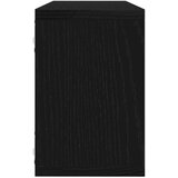 vidaXL Zidne police Set od 6 Crni hrast Inženjersko drvo 60 x 15 x 23 cm | shoptok.hr