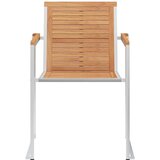  Vrtne stolice s jastucima 6 kom od masivne tikovine | shoptok.hr