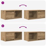 TV ormarići 2 kom artisan hrast 60x31x25,5 cm konstruirano drvo | shoptok.hr