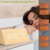 VORRINC Digitalna Budilka z Lesnim Videzom | Shoptok.si