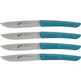 steak knife set 4-pcs. color petrol blue