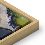  Slika - August Macke – Staudacherhaus in Tegernsee 40x40 U prirodnom drvenom okviru | shoptok.hr