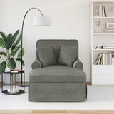  Ležaljka s suknjom 3 pcs Svijetlo siva Kordura tekstil | shoptok.hr