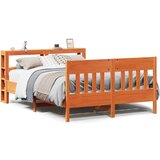 vidaXL Okvir kreveta bez madraca voštano smeđi 120x200 cm od borovine | shoptok.hr