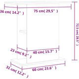  Stalak za akvarij boja hrasta 75x36x72 5 cm konstruirano drvo | shoptok.hr