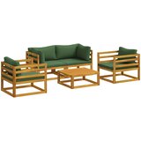  Modularni set za vrt s 5 komada Prirodna Čvrsto drvo akacije | shoptok.hr