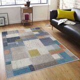  Tepih sa gumenom podlogom 140x220cm - Džins-bež pravougaonici, TG-3126 | ePonuda.com