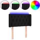  LED uzglavlje crno 83x16x78/88 cm od tkanine | Eponuda.com