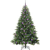 vidaXL Umestno božično drevo med 300 LED Zelena 180 cm PE in PVC | Shoptok.si