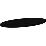 vidaXL Mizna plošča temno rjava 120x60x4 cm trdna hrastovina ovalna | Shoptok.si