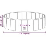  Sklopiva bazen za pse Plava 120 x 120 x 30 cm PVC - Plava 120 x 30 cm | shoptok.hr