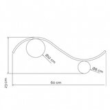 Vesta 567 zidna lampa 14W 3000K mesing | ePonuda.com