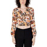 Only Topi & Bluze 15301426 - ONLCHER LIFE L/S V-NECK PTM Oranžna Cene