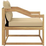  Set vanjskih sofa Čvrsto drvo akacije i Textilene Bijela | shoptok.hr