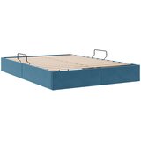  Otomanski krevet s pohranom Tamno plava 140 x 190 cm Baršun | shoptok.hr