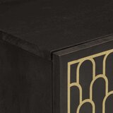  Stranska omarica 90x33x75 cm trden mangov les | Shoptok.si