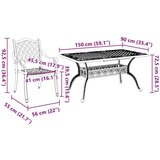  Vrtni set za objed 7 pcs Bronzana Aluminij | shoptok.hr