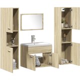  5-dijelni set kupaonskog namještaja boja hrasta sonome drveni | Eponuda.com