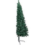  Umjetna osvijetljena polovica božićnog drvca zelena 180 cm | shoptok.hr