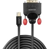 Lindy Mini-DisplayPort / DVI adapterski kabel Mini DisplayPort utikač, DVI-D 18+1-polni utikač 2.00 m crna 41952 DisplayPort kabel Cijene