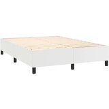  S oprugama i madracem bijeli 140x190 cm od umjetne kože | shoptok.hr