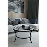 Woody Fashion lotus - transparent, white transparentwhite coffee table Cene