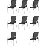  9-dijelni vrtni blagovaonski set čelični crni | shoptok.hr