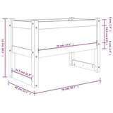  Sadilica 78 x 40 x 52 cm od masivne borovine | shoptok.hr