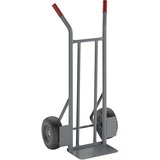 eurokraft basic jeklen voziček za prevoz vreč, z 2 navpičnima prečkama, nosilnost 150 kg, kolo, odporno proti predrtju Cene