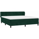  Krevet s oprugama i madracem tamnozeleni 160x200 cm baršunasti | shoptok.hr