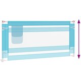  Sigurnosna ograda za dječji krevet plava 190 x 25 cm od tkanine | shoptok.hr