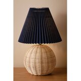 Jotex Modra/v naravni barvi namizna svetilka iz ratana (višina 36 cm) Sisal – | Shoptok.si