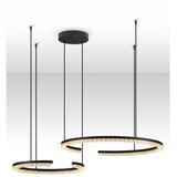 Nova Luce Mat črna aluminijasta LED zatemnitvena viseča svetilka Greamy – | Shoptok.si