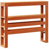  Okvir kreveta s uzglavljem voštano smeđi 75x190 cm od borovine | shoptok.hr
