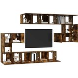  10-dijelni set TV ormarića boja dimljenog hrasta drveni | shoptok.hr