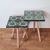 Hanah home 2Shp512 - multicolor multicolor nesting table (2 pieces) | ePonuda.com